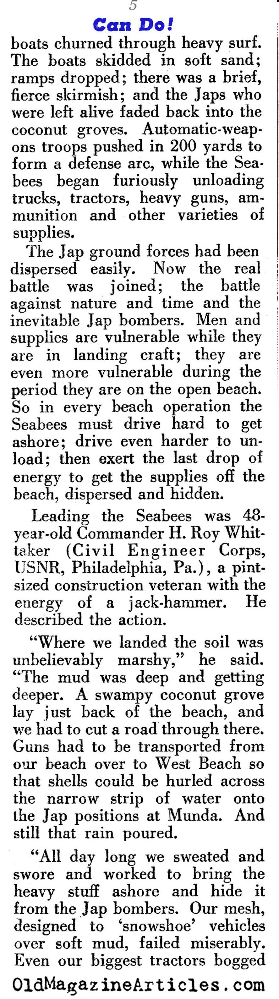 The Seabees (Pageant Magazine, 1944)