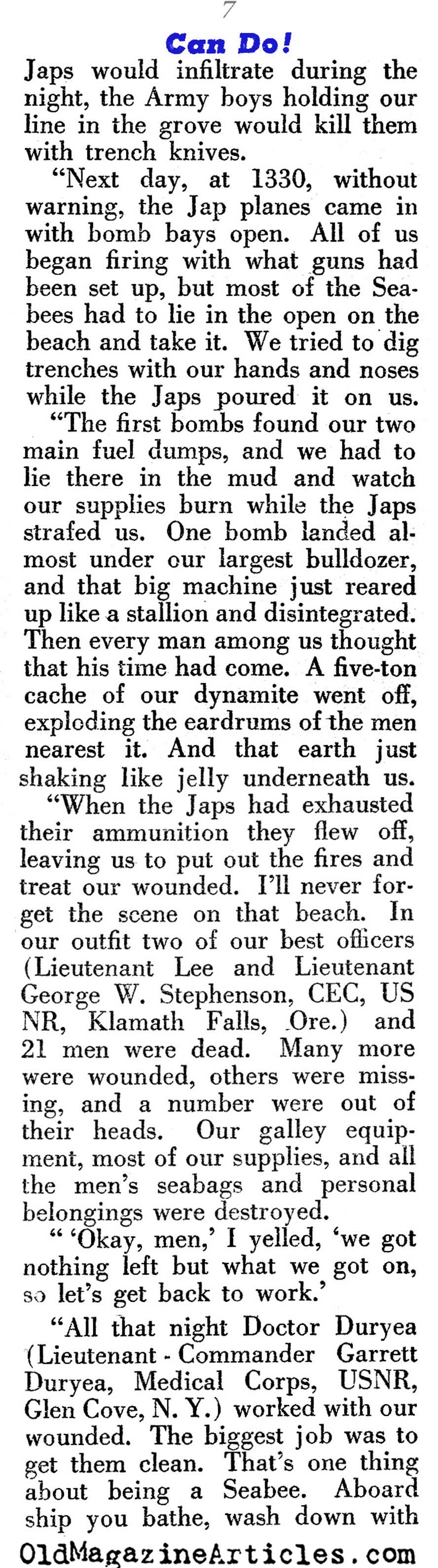 The Seabees (Pageant Magazine, 1944)