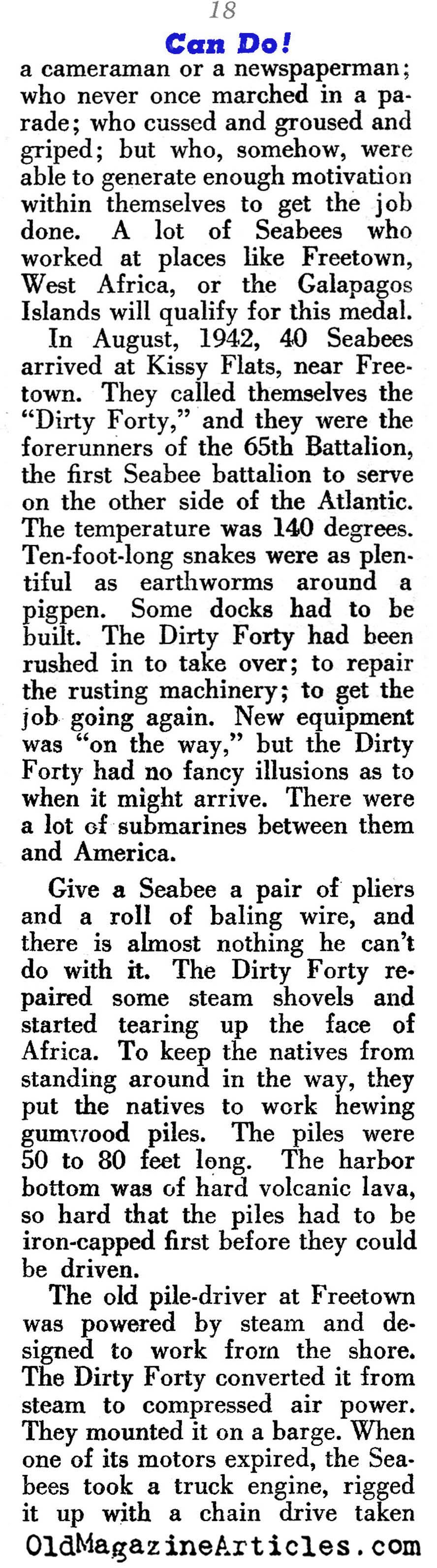 The Seabees (Pageant Magazine, 1944)