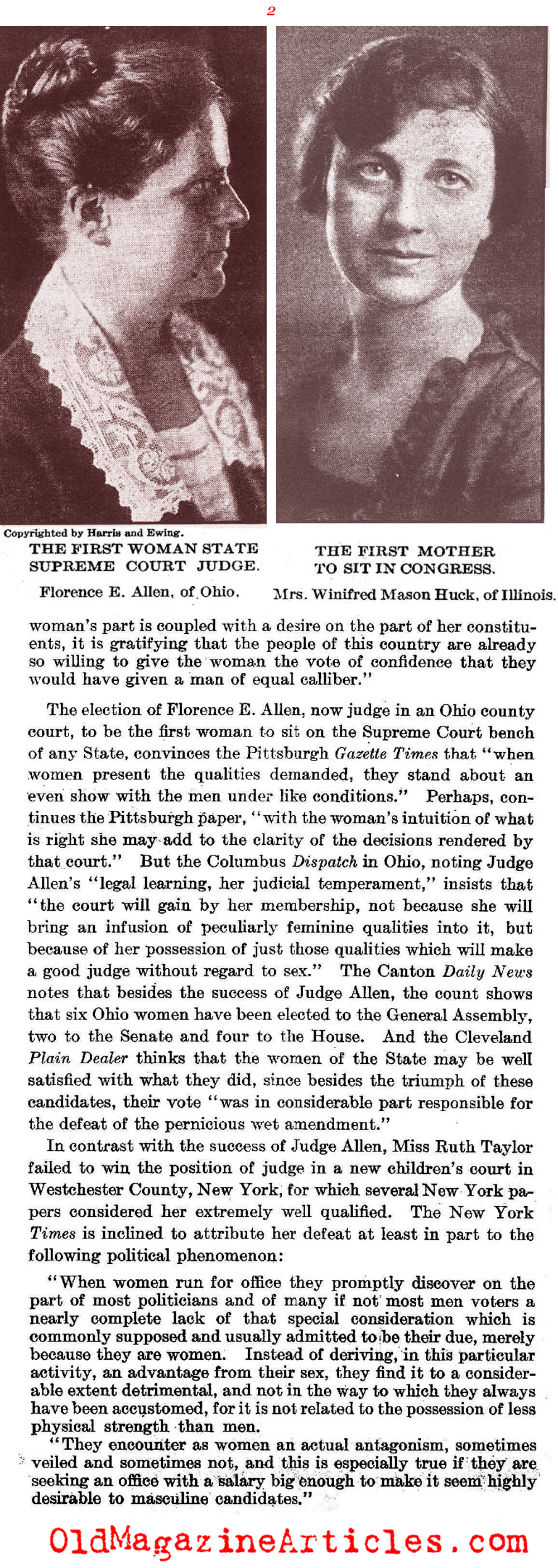 The 1922  U.S. Elections: Some Wins But Mostly Defeats   (The Literary Digest, 1922)