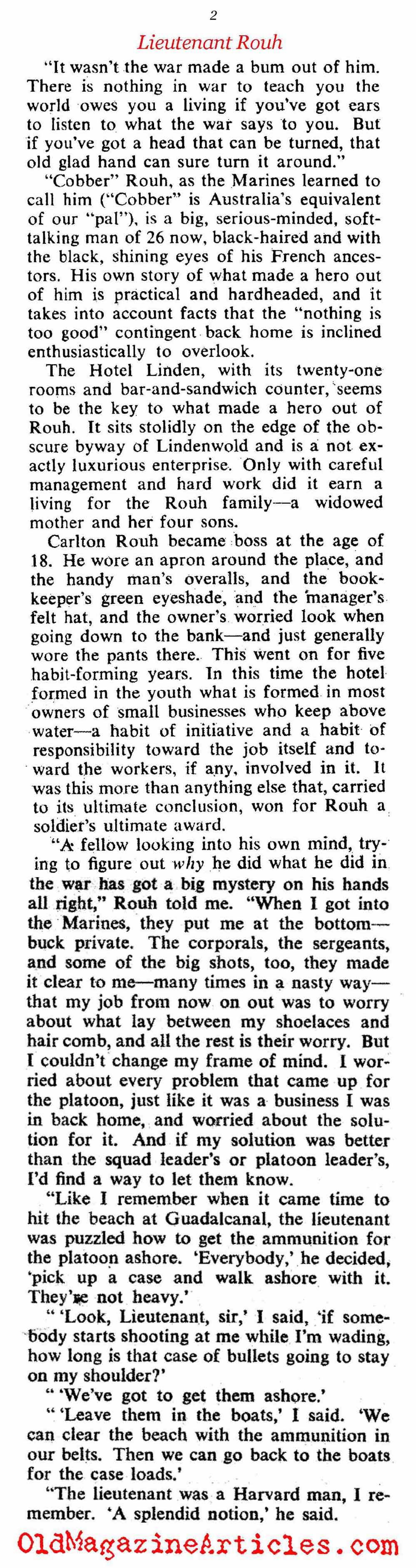 A W.W. II Hero Speaks Out About Heroes and Heroism (Collier's, 1945)