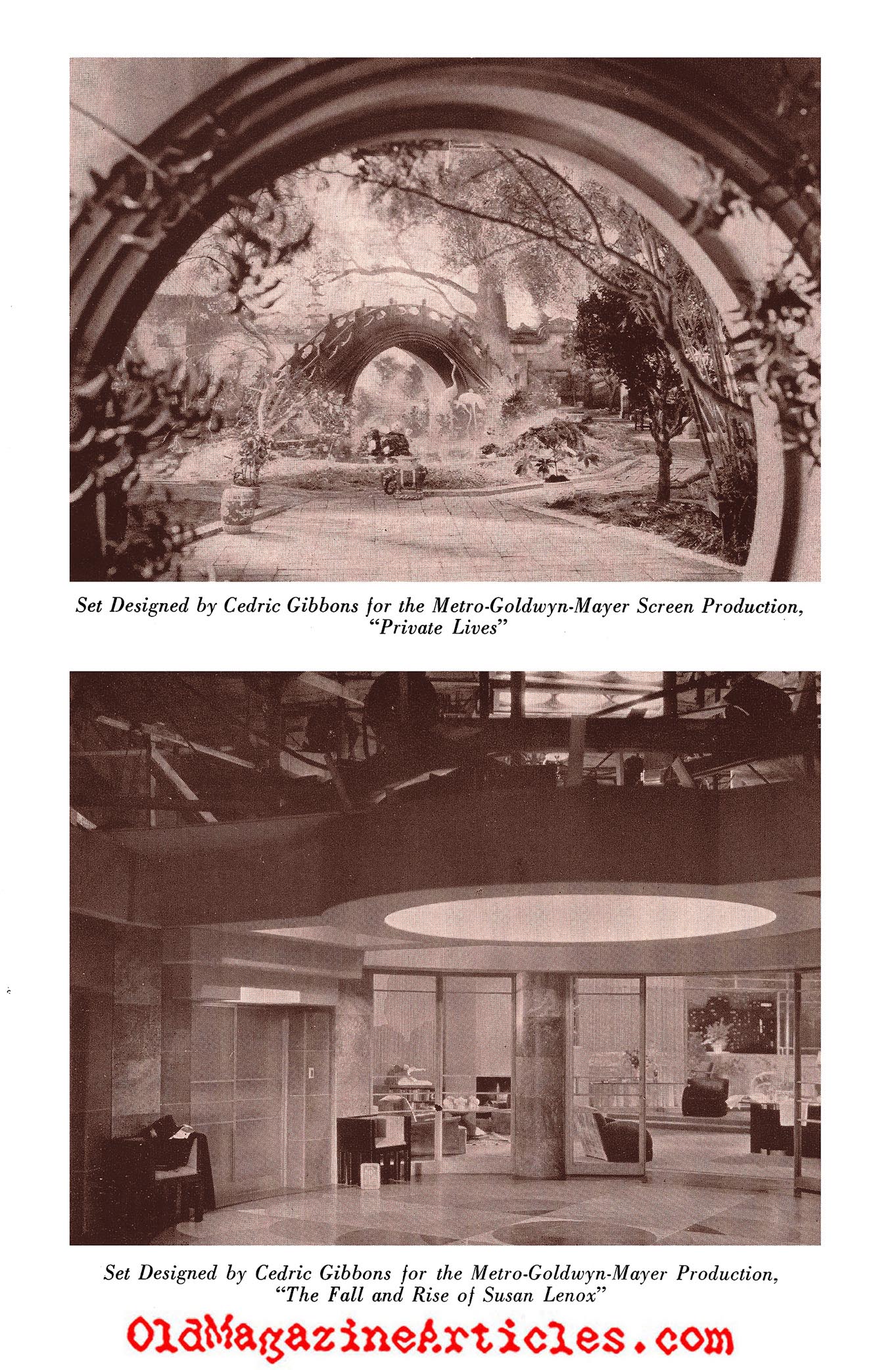 Cedric Gibbons: Production Designer (Creative Art Magazine, 1932)