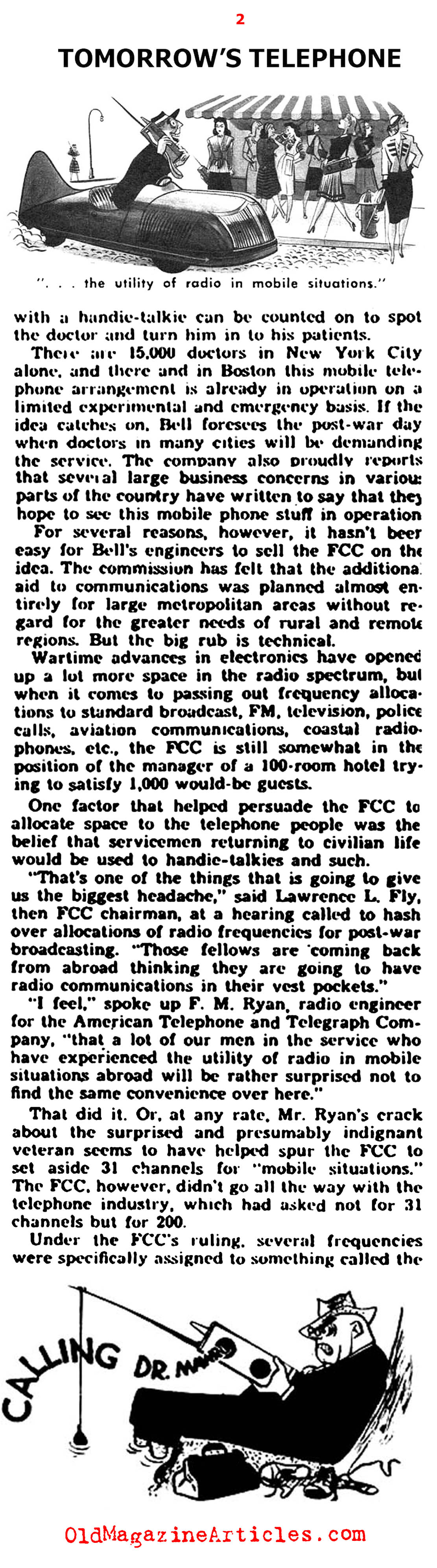 Walkie-Talkies and the Anticipation of Cell Phones in 1945 (Yank Magazine, 1945)