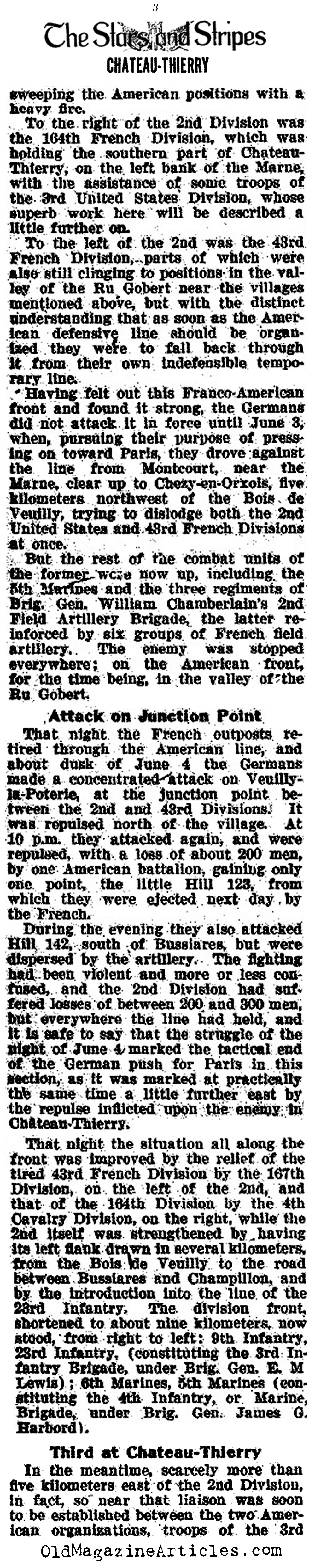 Yanks on the Marne: The Battle of Chateau-Thierry (The Stars and Stripes, 1918)
