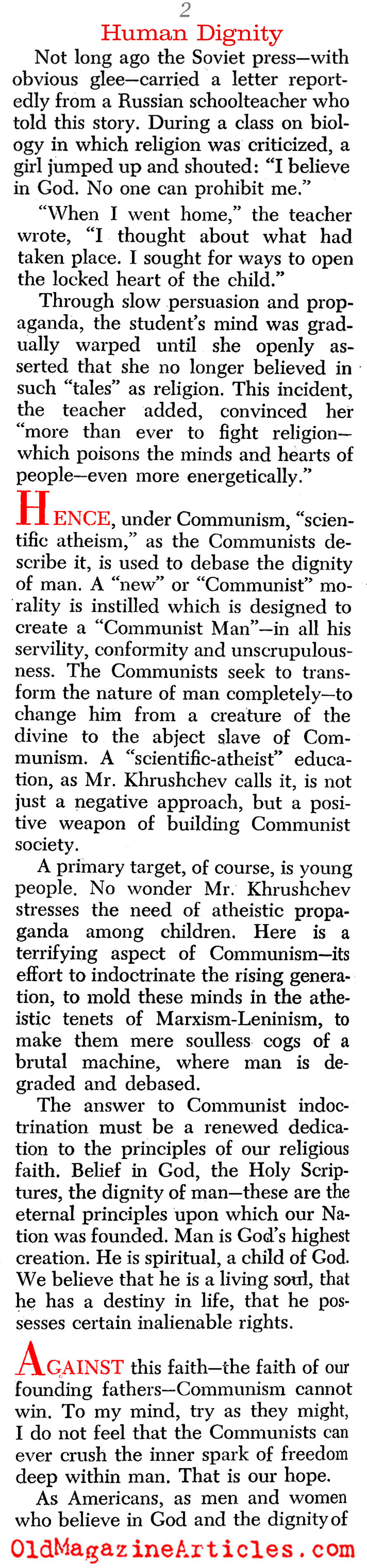 Calling Communism Out (Christian Herald, 1963)