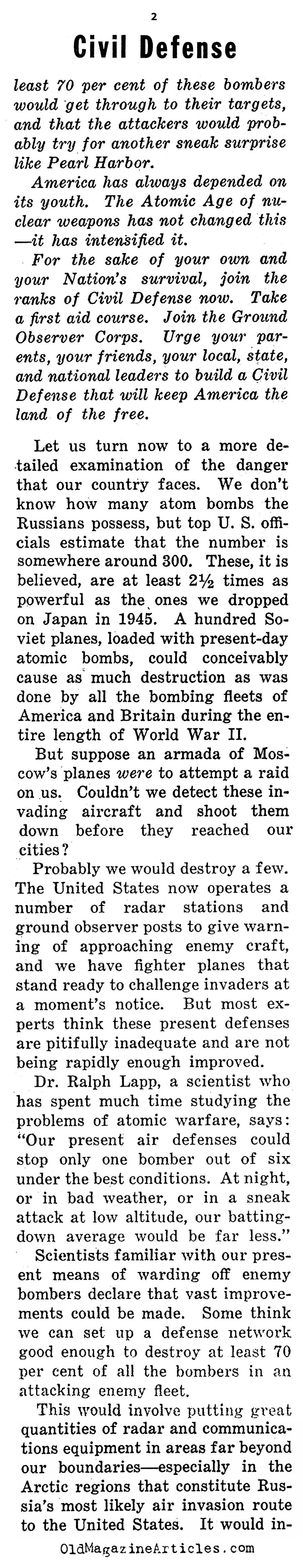American Civil Defense (Weekly News Review, 1953)