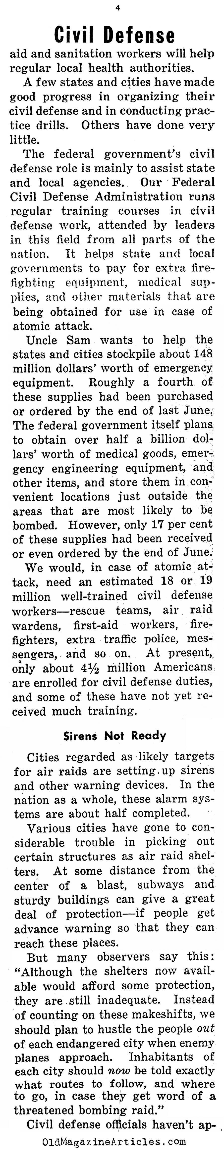 American Civil Defense (Weekly News Review, 1953)