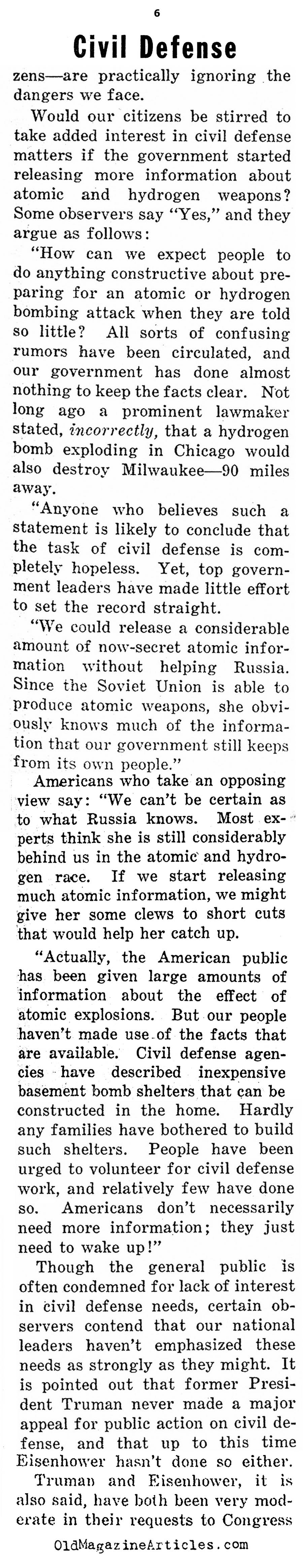 American Civil Defense (Weekly News Review, 1953)
