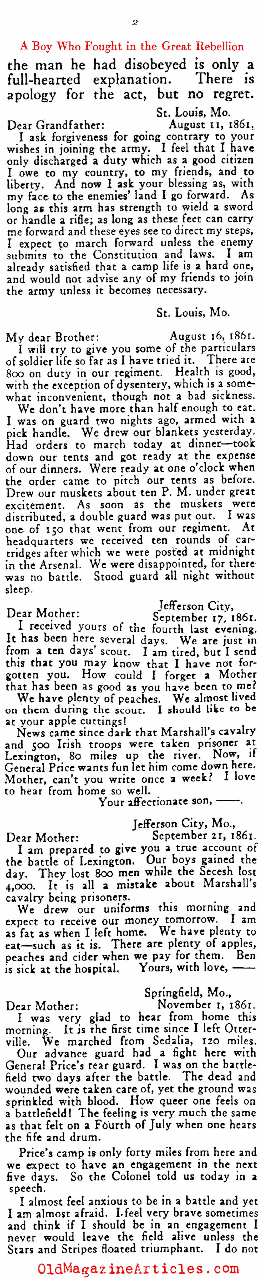 ''How Did it Feel to be a Soldier?'' (Outing Magazine, 1917)