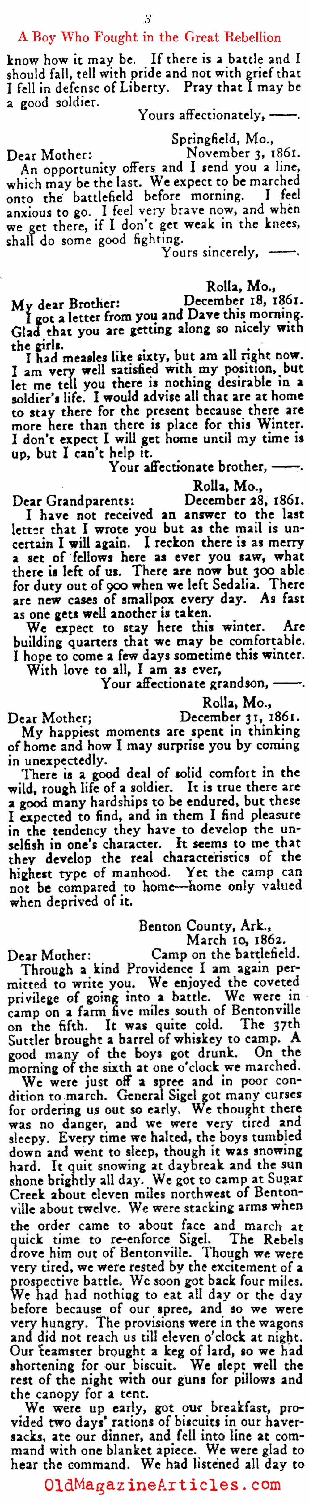 ''How Did it Feel to be a Soldier?'' (Outing Magazine, 1917)