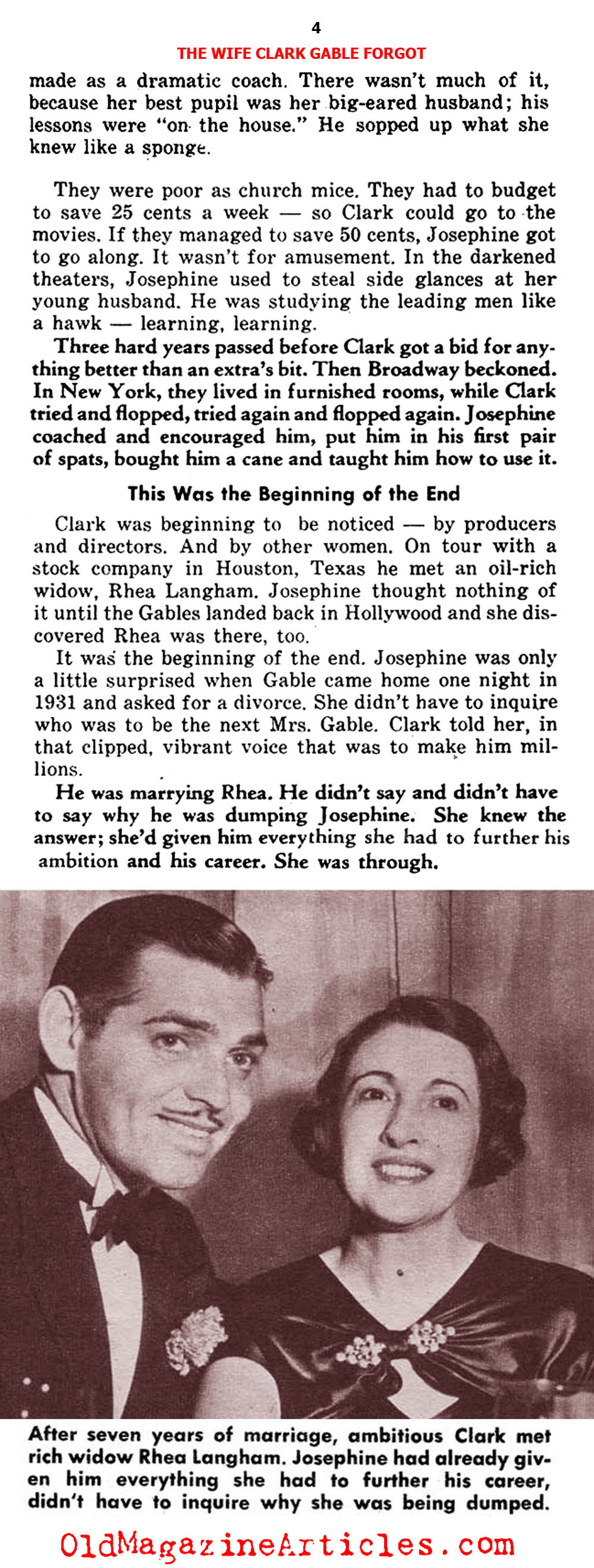 Clark Gable: Cad (Confidential Magazine, 1955)