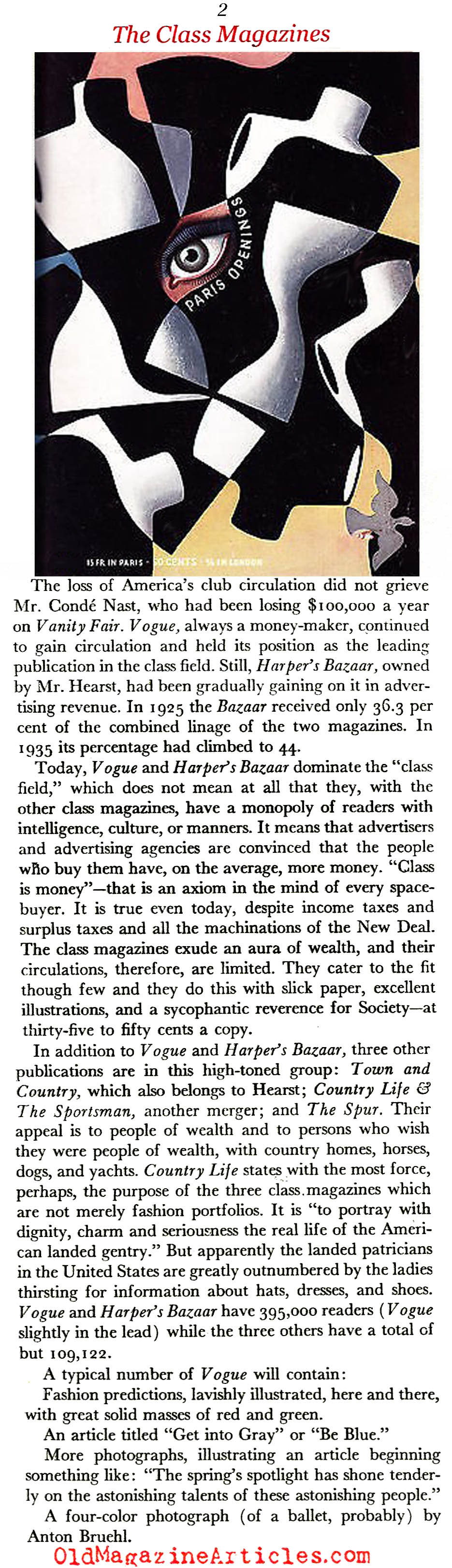 ''Class Magazines'' (Scribner's Magazine, 1938)