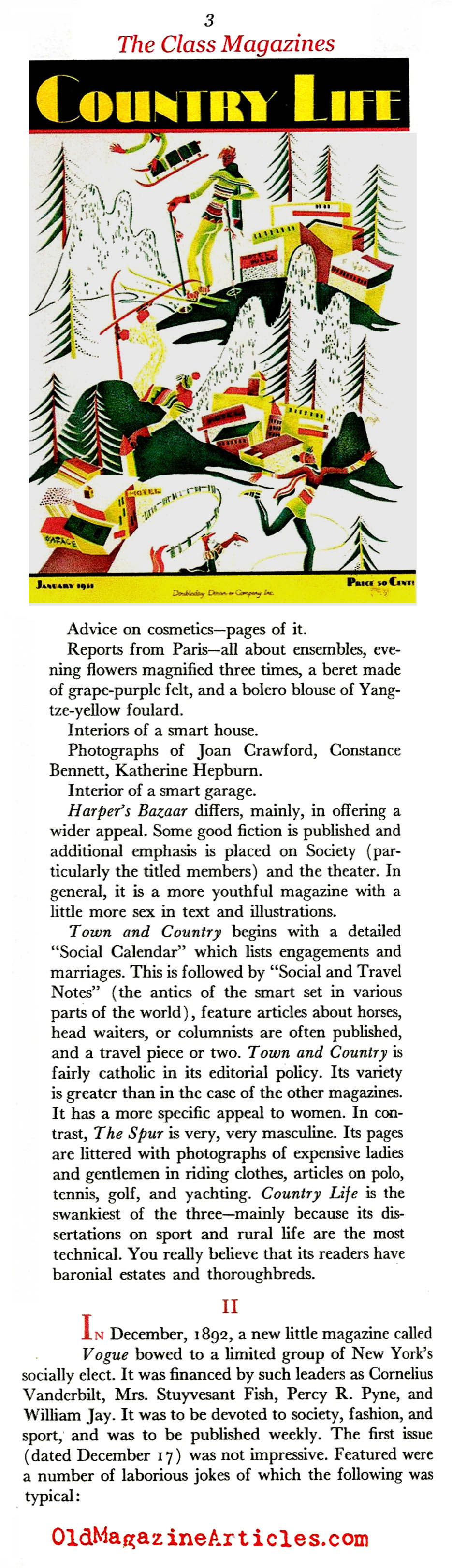 ''Class Magazines'' (Scribner's Magazine, 1938)