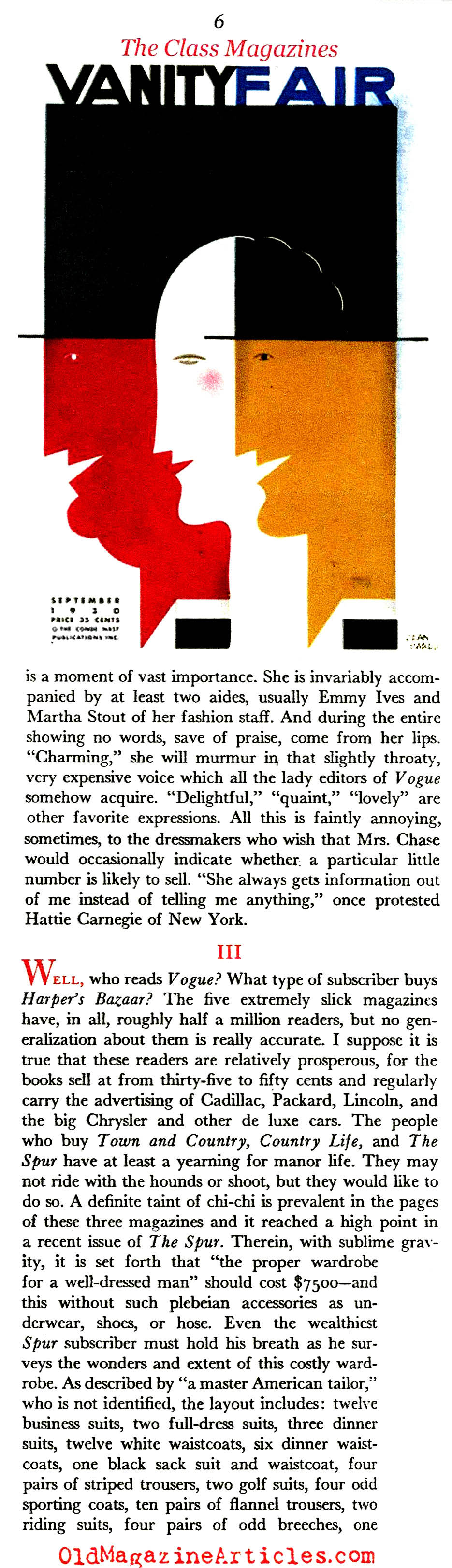 ''Class Magazines'' (Scribner's Magazine, 1938)