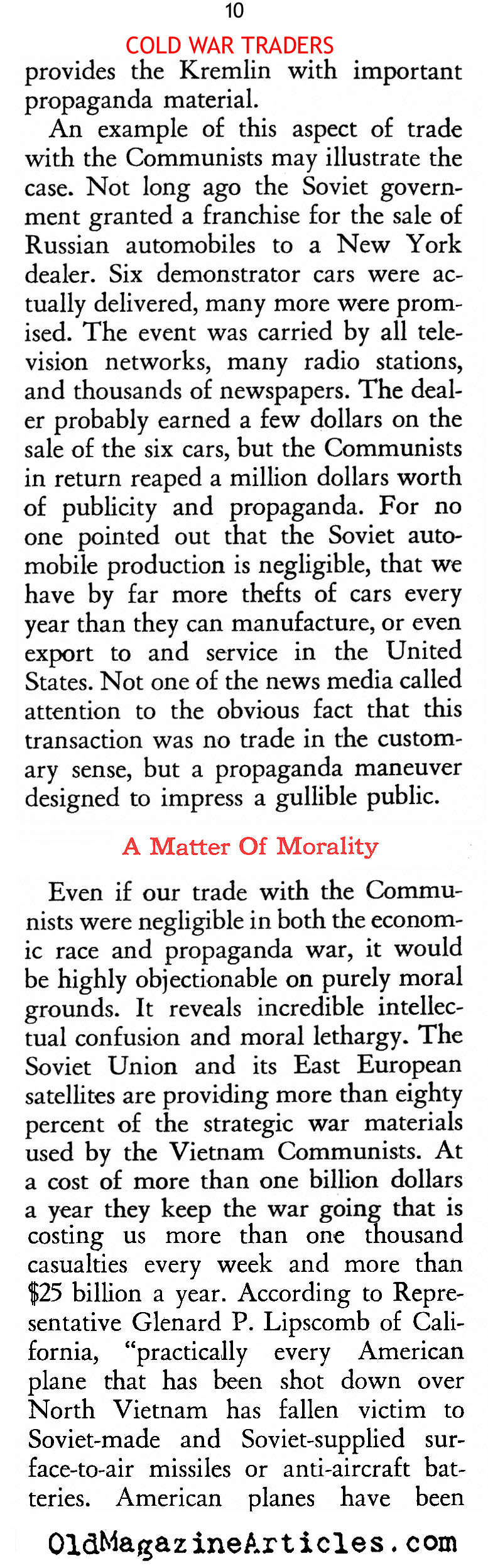 Prolonging The Vietnam War<BR> (American Opinion Magazine, 1967)