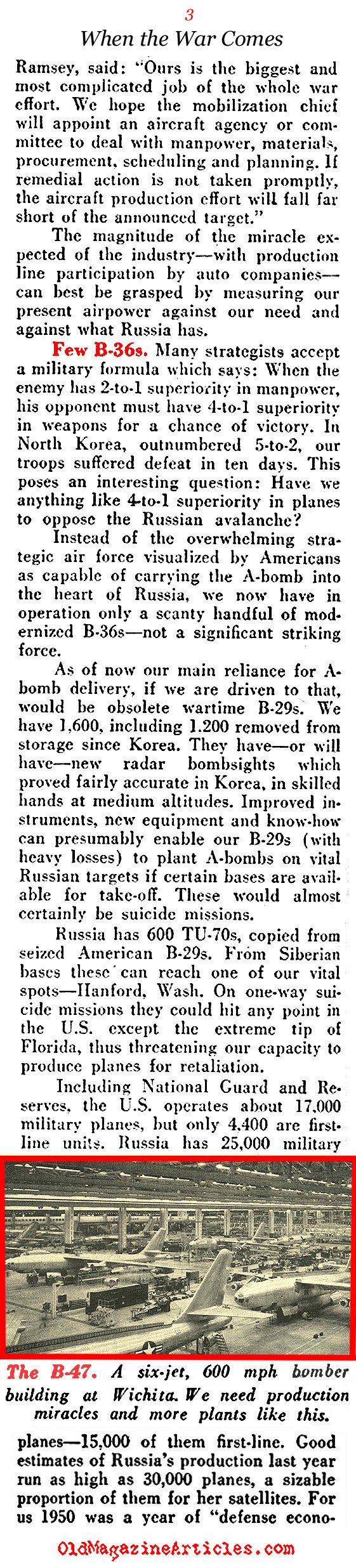 Why America Could Win A War Against Russia (Pathfinder Magazine, 1951) 