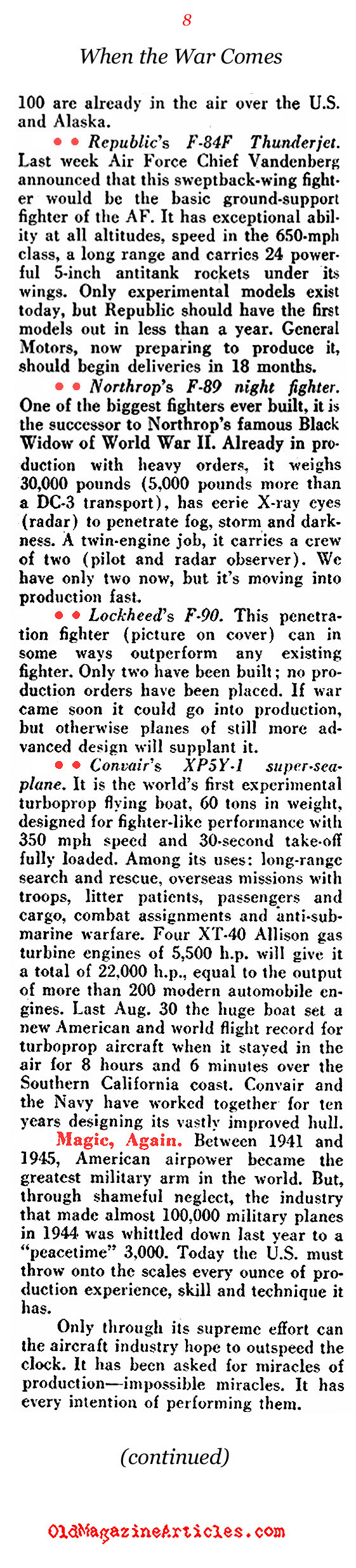 Why America Could Win A War Against Russia (Pathfinder Magazine, 1951) 