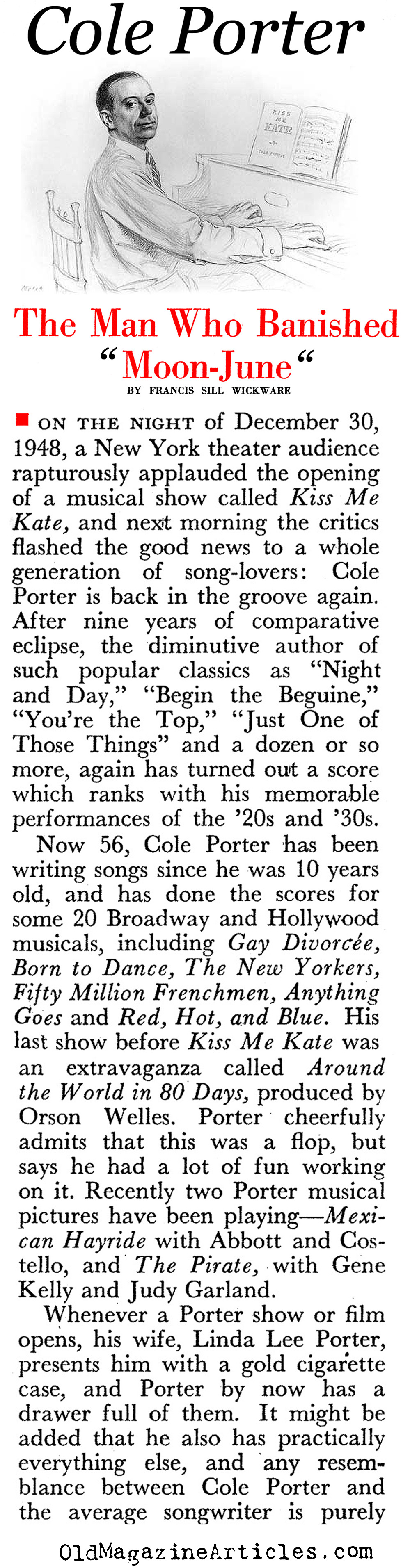 Cole Porter (Pageant Magazine, 1949)