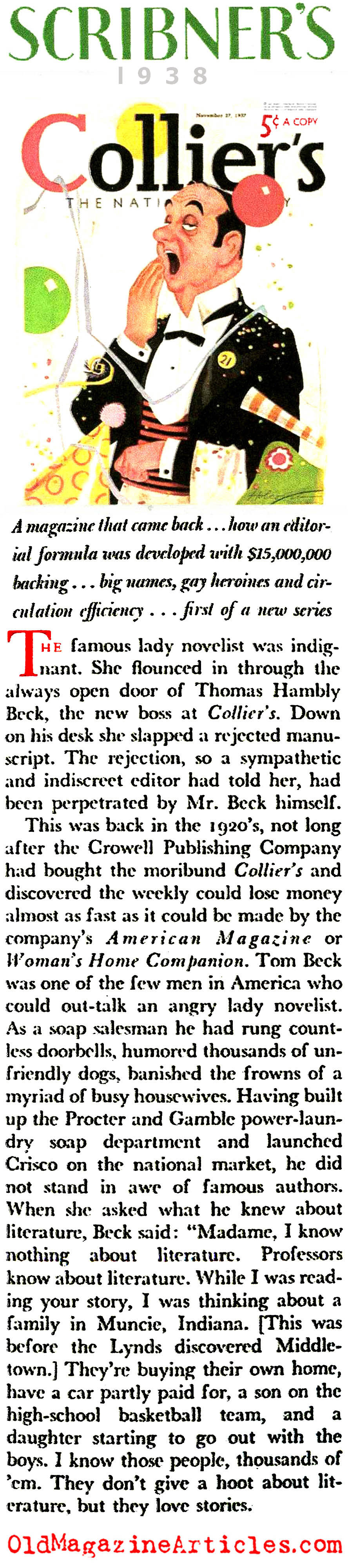 <i>Collier's</i> (Scribner's Magazine, 1938)