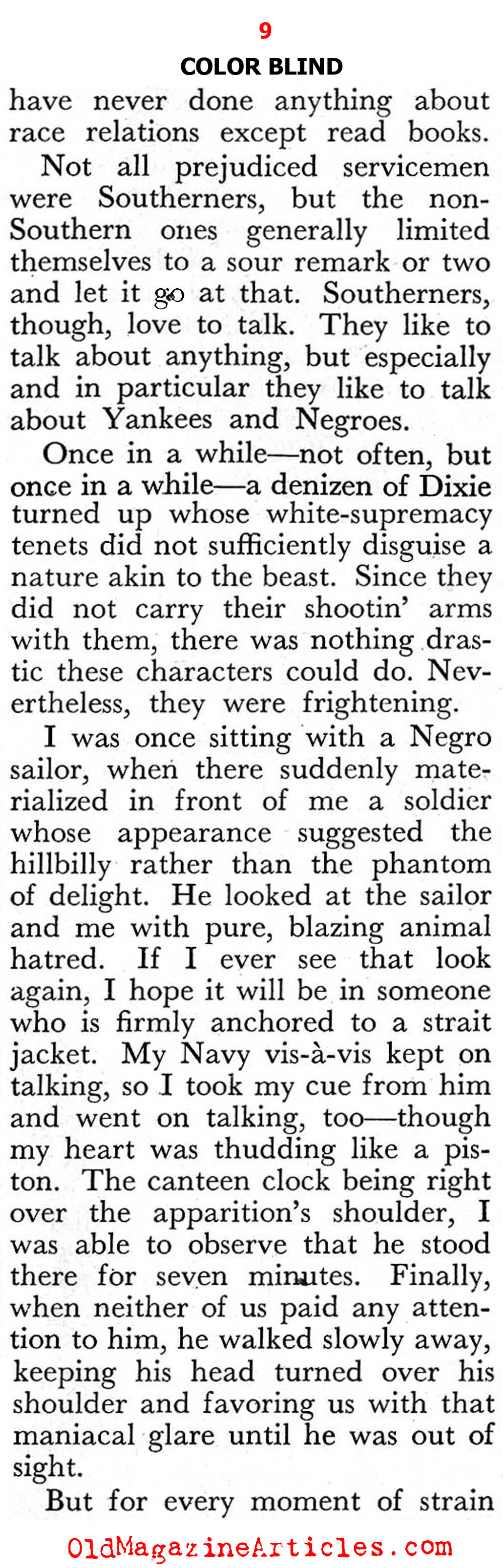 A White Woman Looks at the Negro and the Scourge of Racism  (Pageant Magazine, 1947)