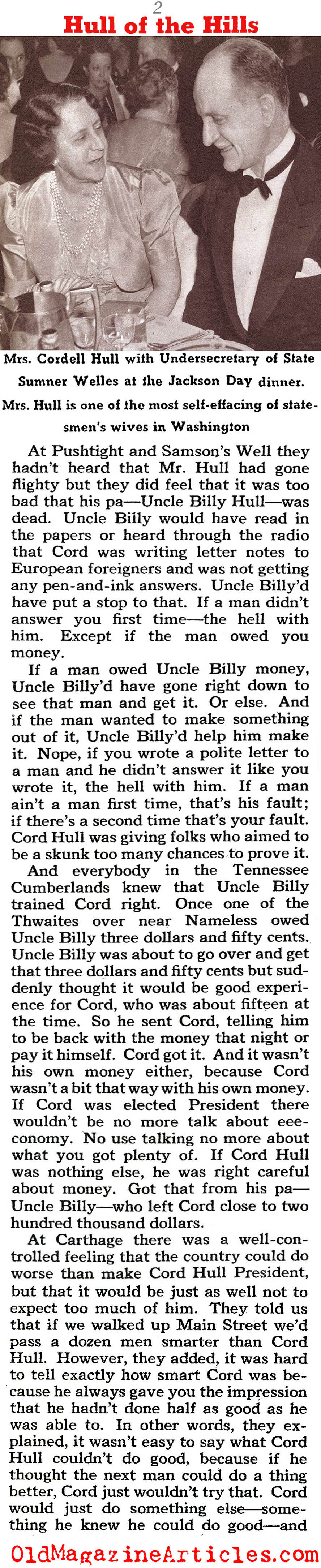 Cordell Hull: FDR's Man in Foggy Bottom (Collier's Magazine, 1940)