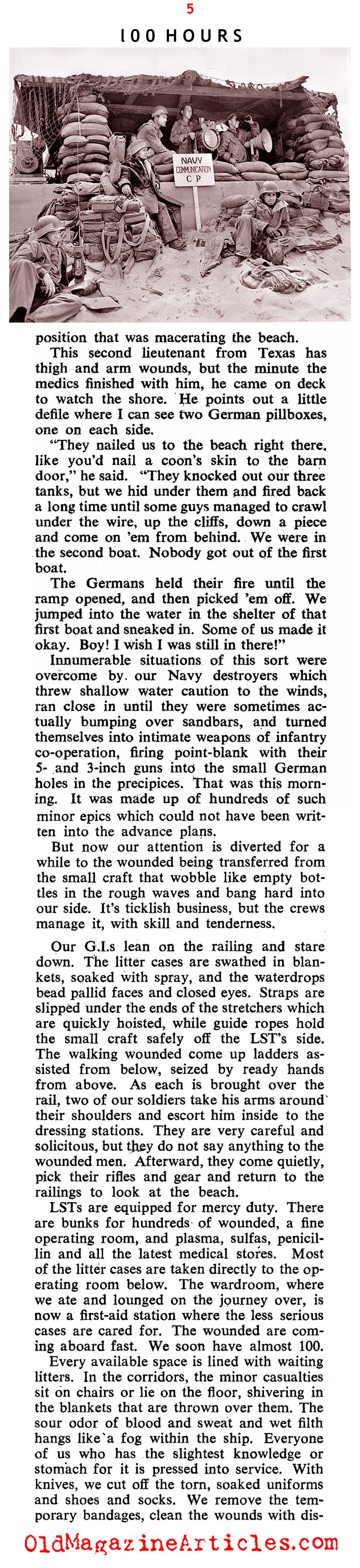 The First 100 Hours (Collier's Magazine, 1944)