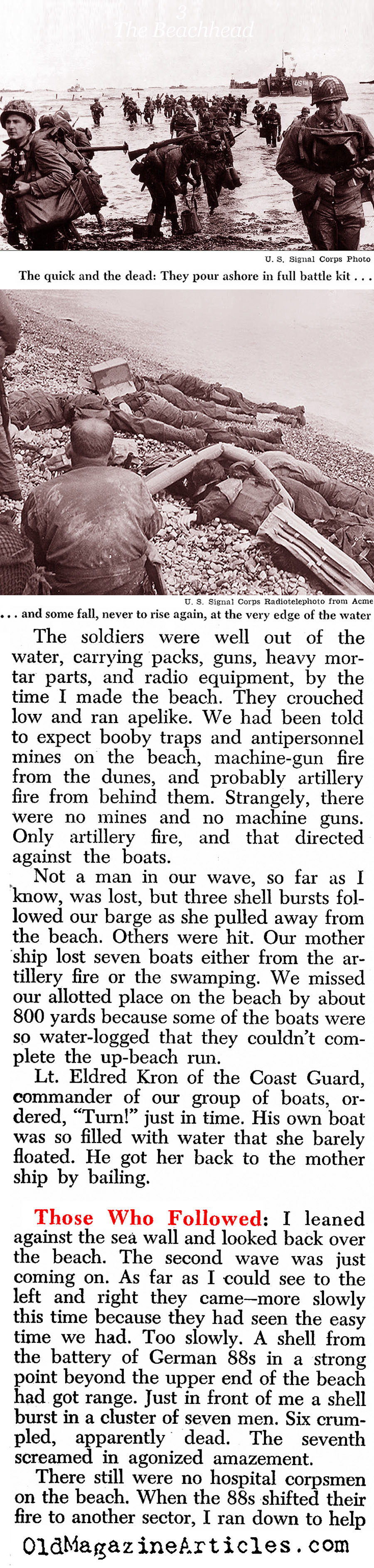 The First Wave (Newsweek Magazine, 1944)