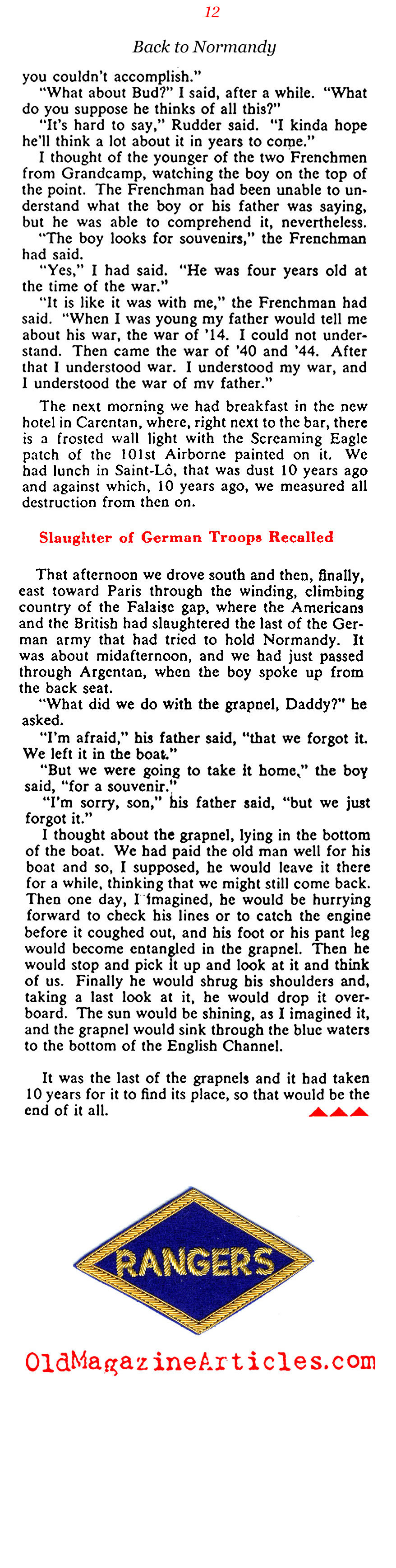 The Rangers of Pointe du Hoc (Collier's Magazine, 1954)