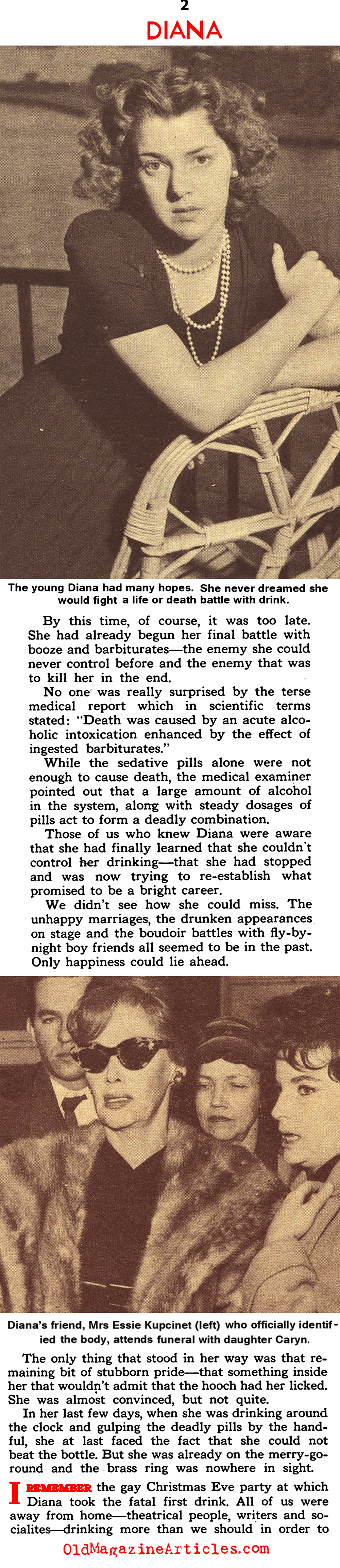 The Death of Diana Barrymore<BR> (On the QT, 1960)