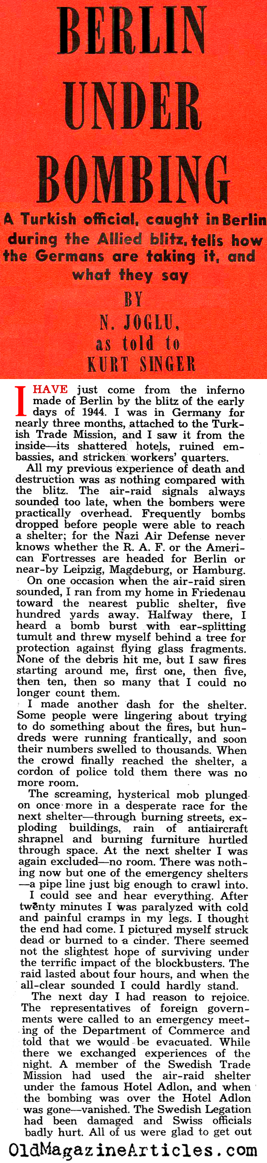 Berliners Under the Bombs (Liberty Magazine, 1944)