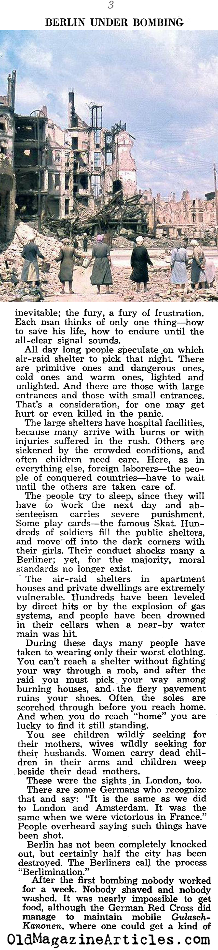 Berliners Under the Bombs (Liberty Magazine, 1944)