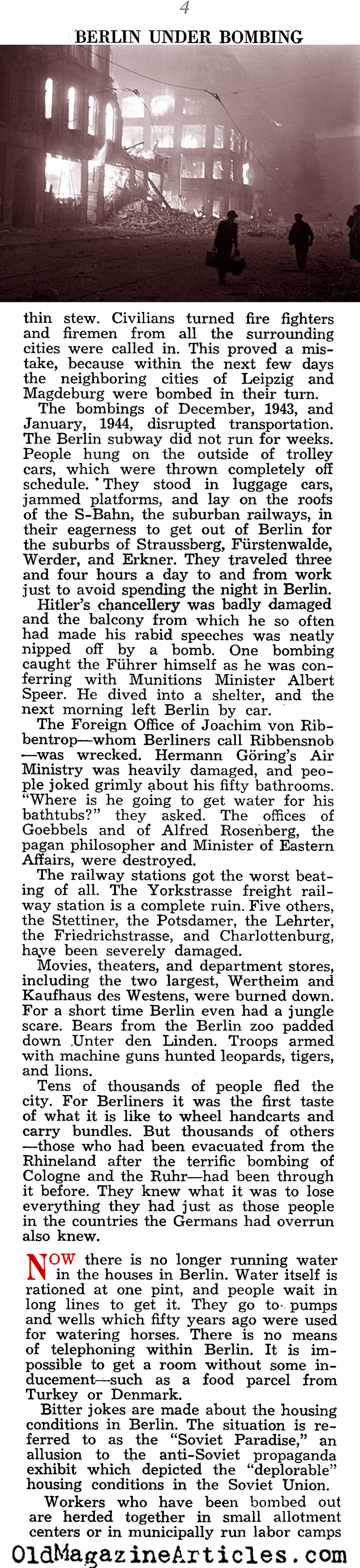 Berliners Under the Bombs (Liberty Magazine, 1944)