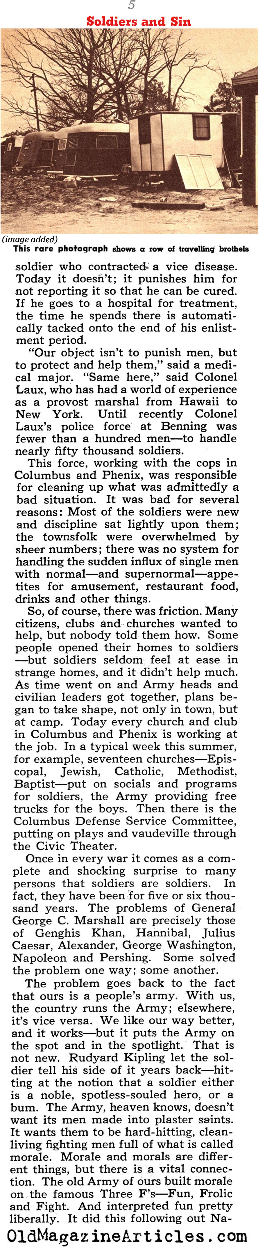 Debauchery Near the Army Camps (Collier's Magazine, 1941)