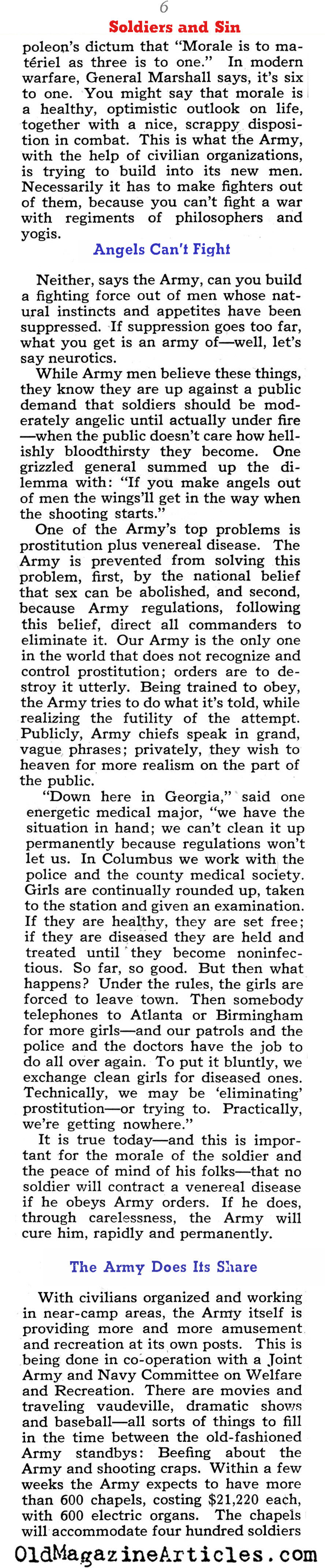 Debauchery Near the Army Camps (Collier's Magazine, 1941)
