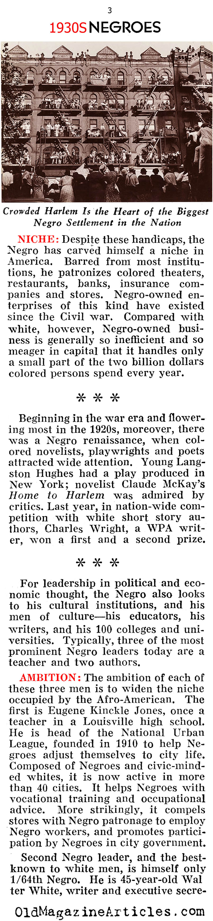 African-Americans During the Great Depression (Pathfinder Magazine, 1939)