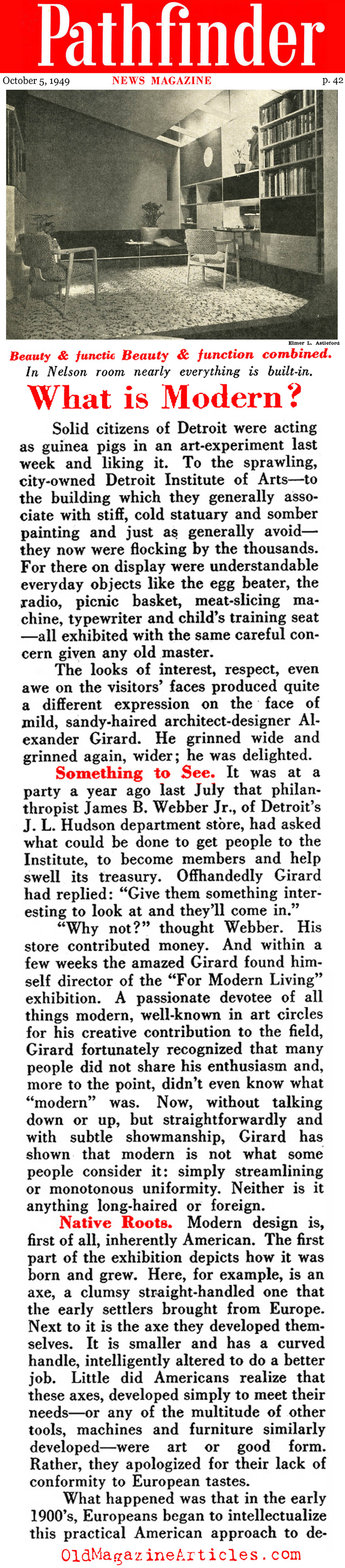 Design for Modern Living (Pathfinder Magazine, 1949)