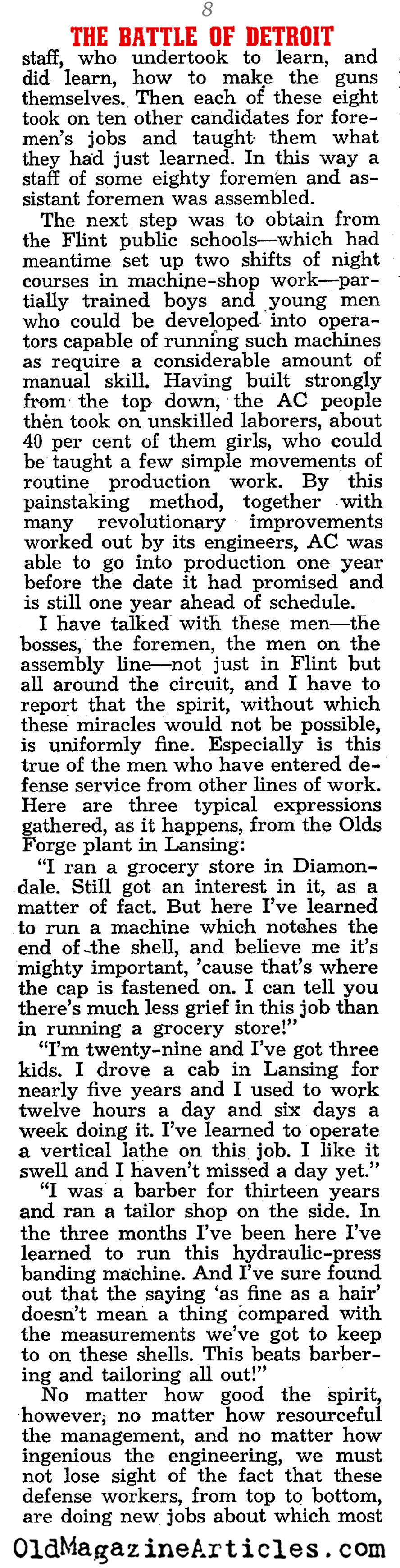 The Importance of Detroit (Liberty Magazine, 1942)