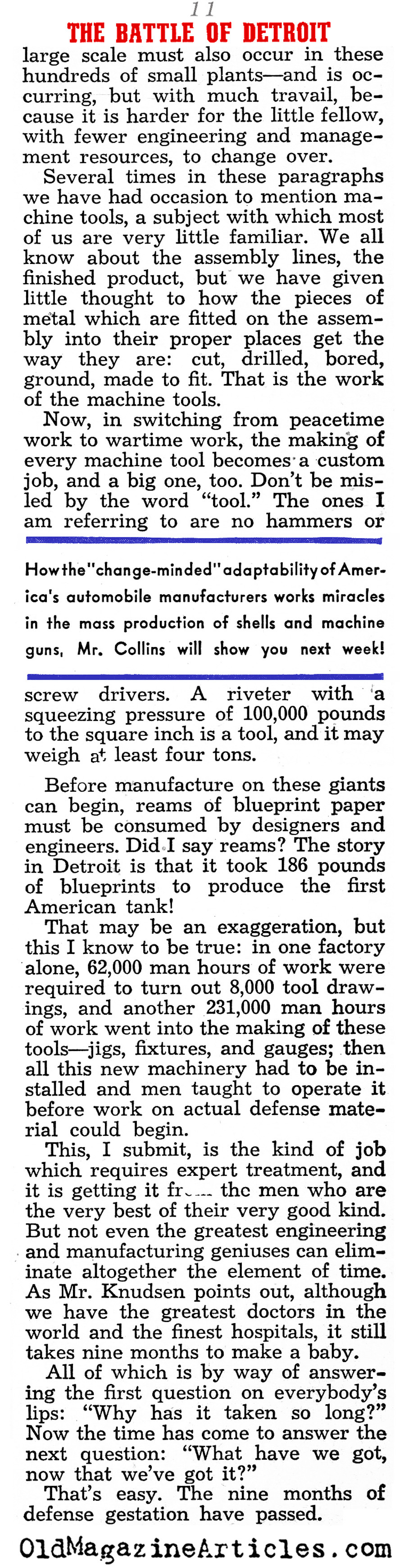 The Importance of Detroit (Liberty Magazine, 1942)