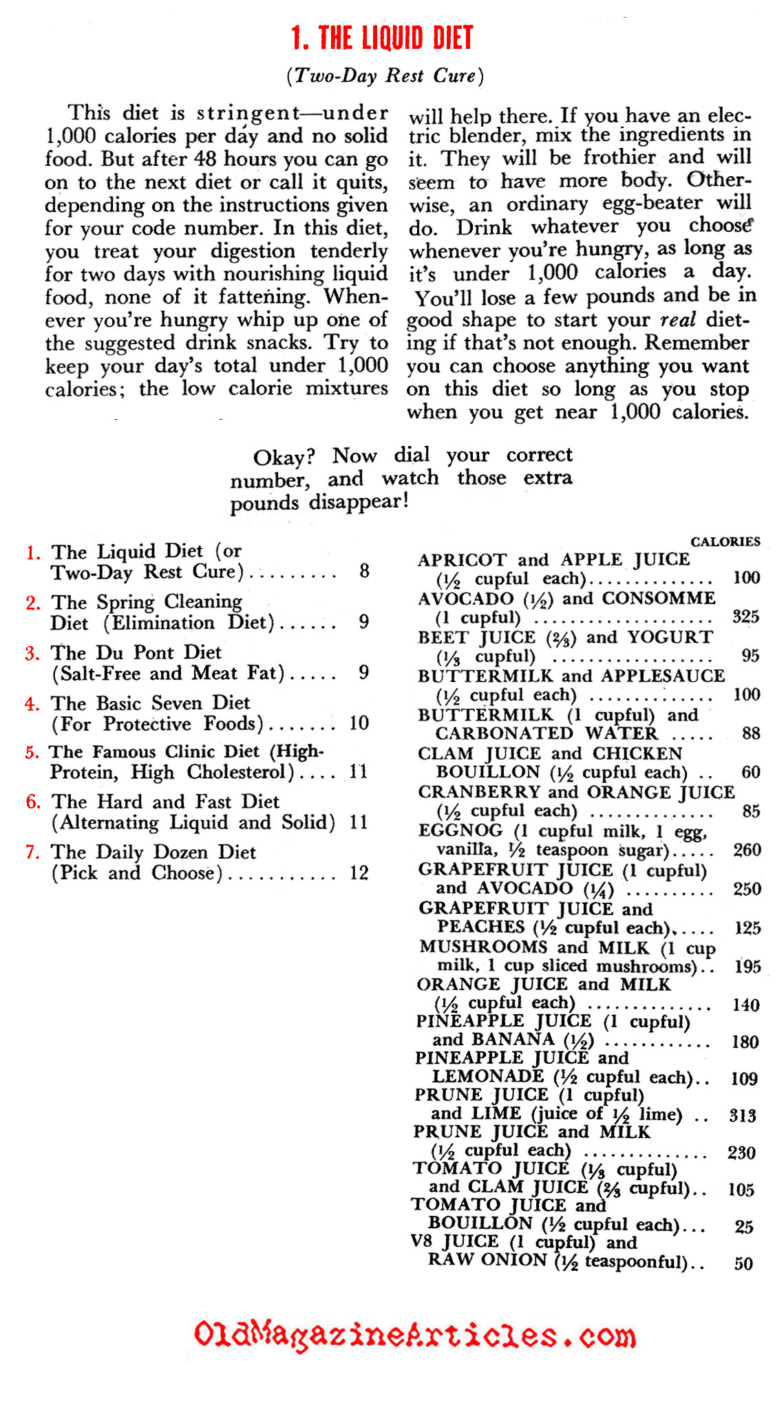 The Dial Diet of 1955