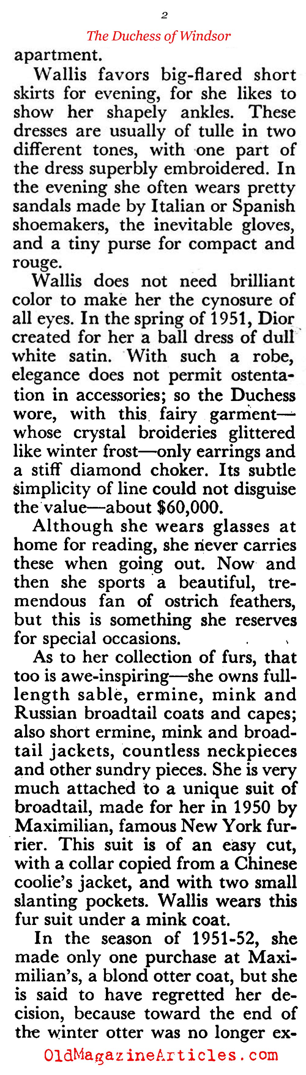 The Duchess (Coronet Magazine, 1953)