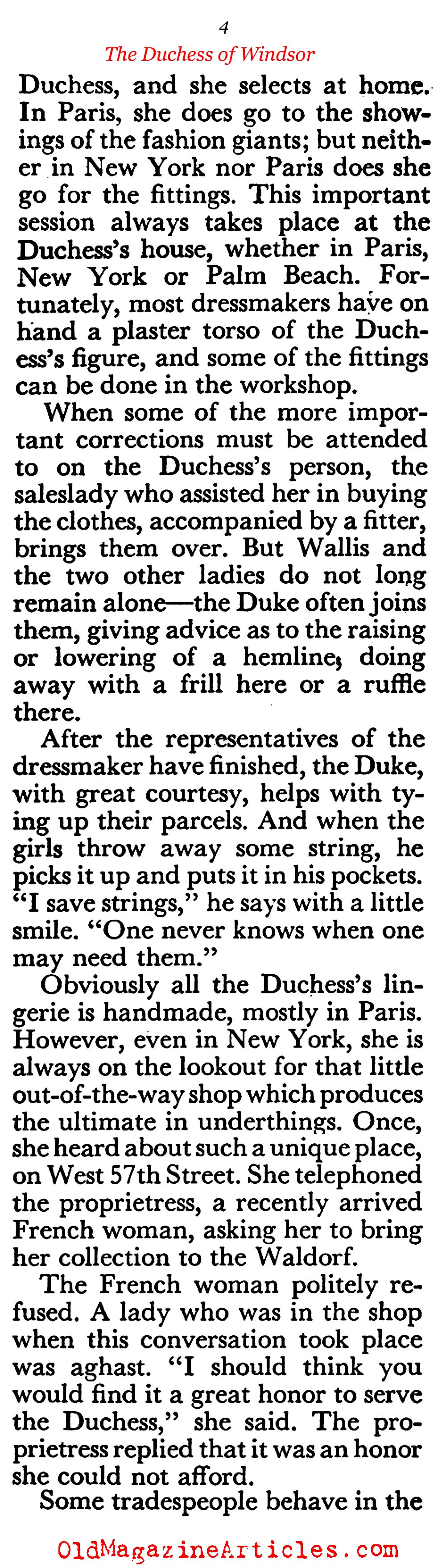 The Duchess (Coronet Magazine, 1953)