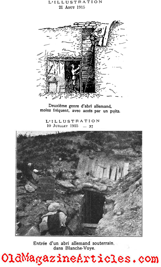 The Deep German Dugouts (L'Illustration, 1915)