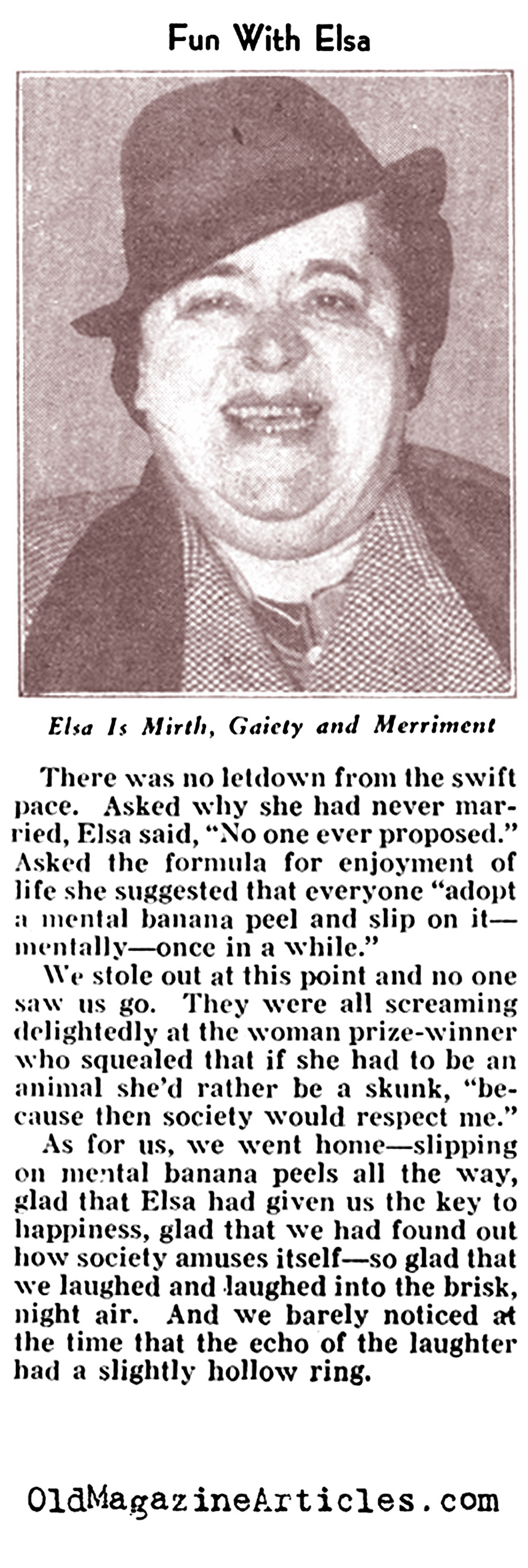 Elsa Maxwell: Life of the Party (Pathfinder Magazine, 1940)