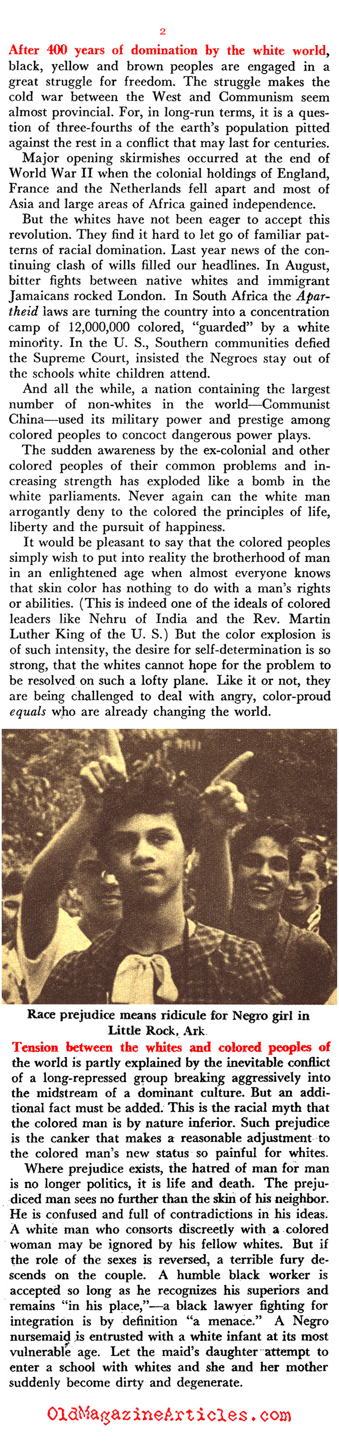 Cold War Politics and People of Color (Pageant Magazine, 1959)