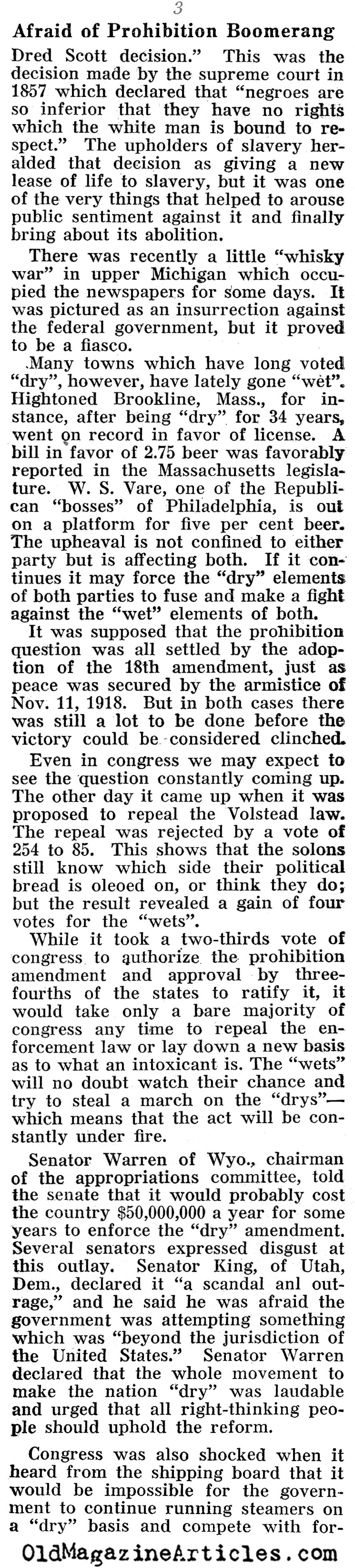 The Political Landscape (Pathfinder Magazine, 1920)