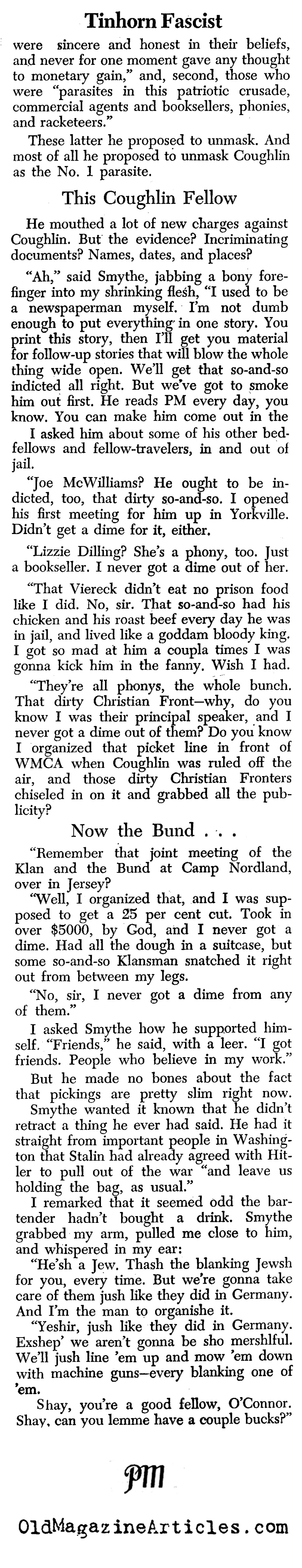 The Bund-Klan Connection (<i>PM</i> Tabloid, 1943)