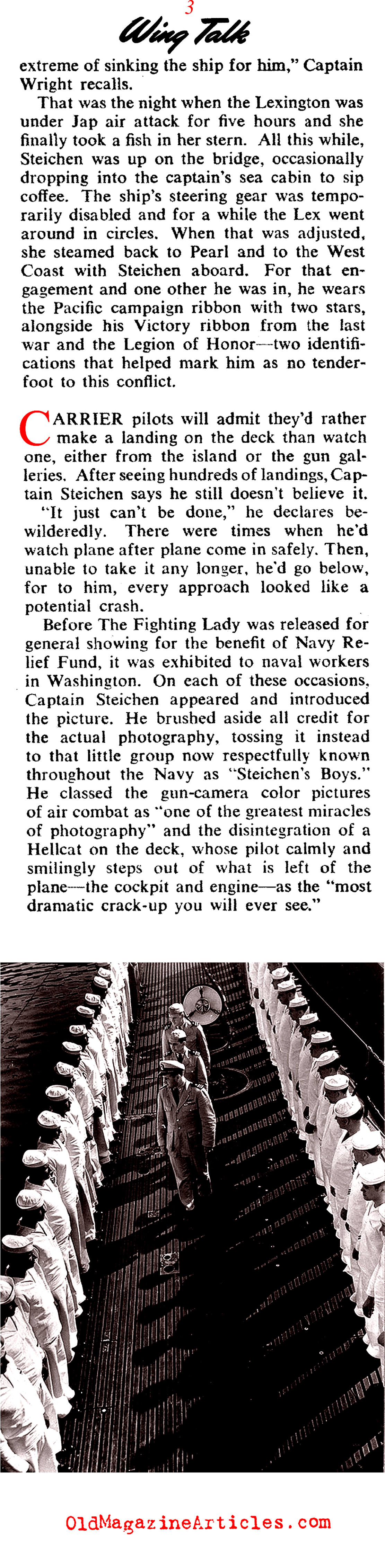 Captain Edward Steichen of the U.S.  Navy (Collier's Magazine, 1945)
