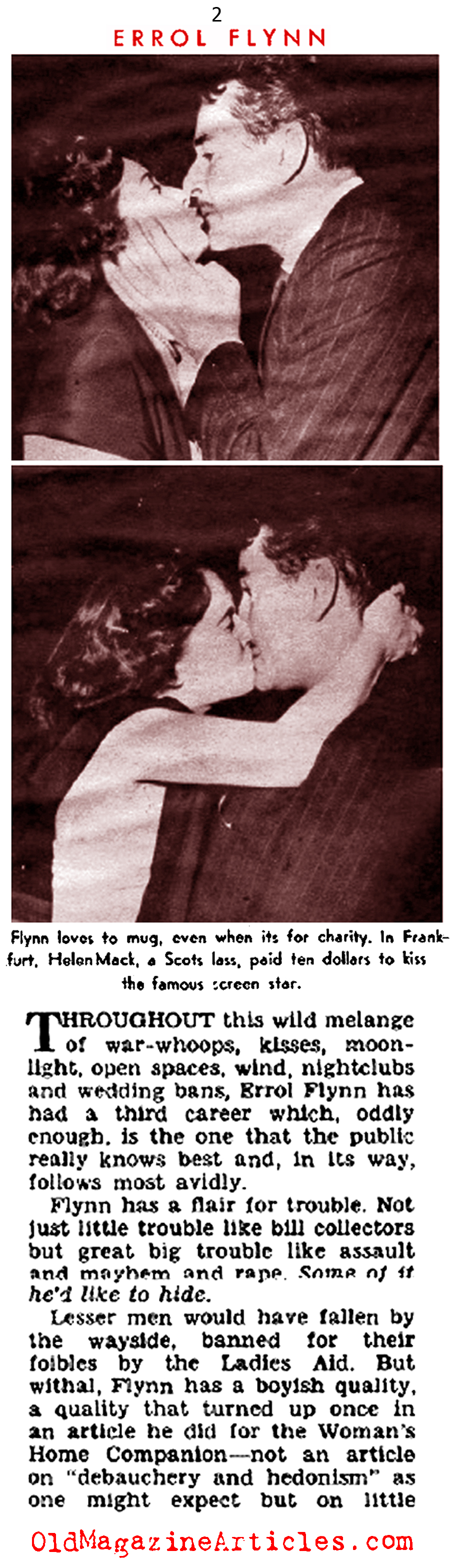 Bad-Boy Errol Flynn (Sir! Magazine, 1954)