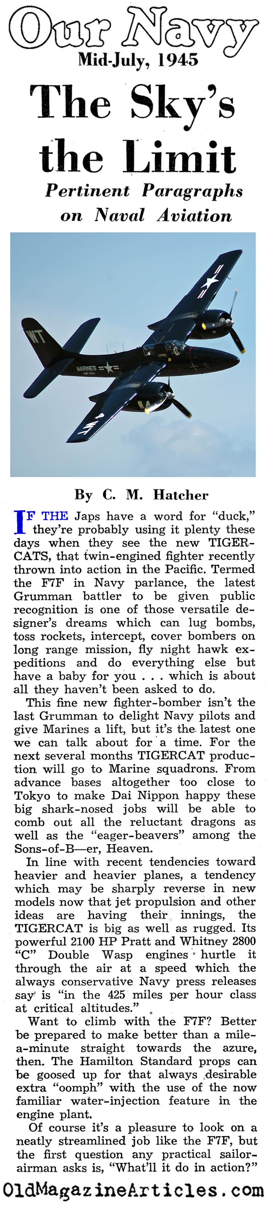 The Tigercat (Our Navy, 1945)
