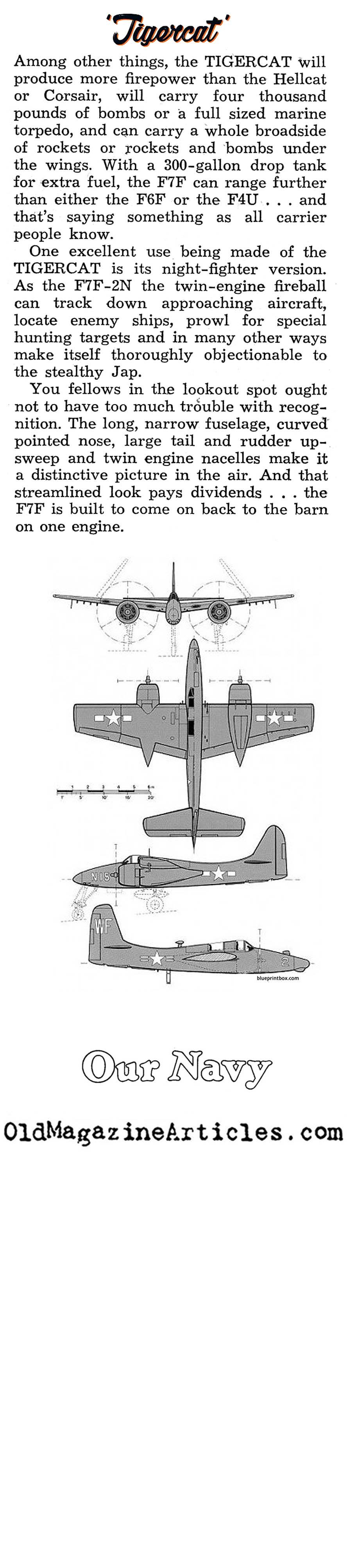 The Tigercat (Our Navy, 1945)